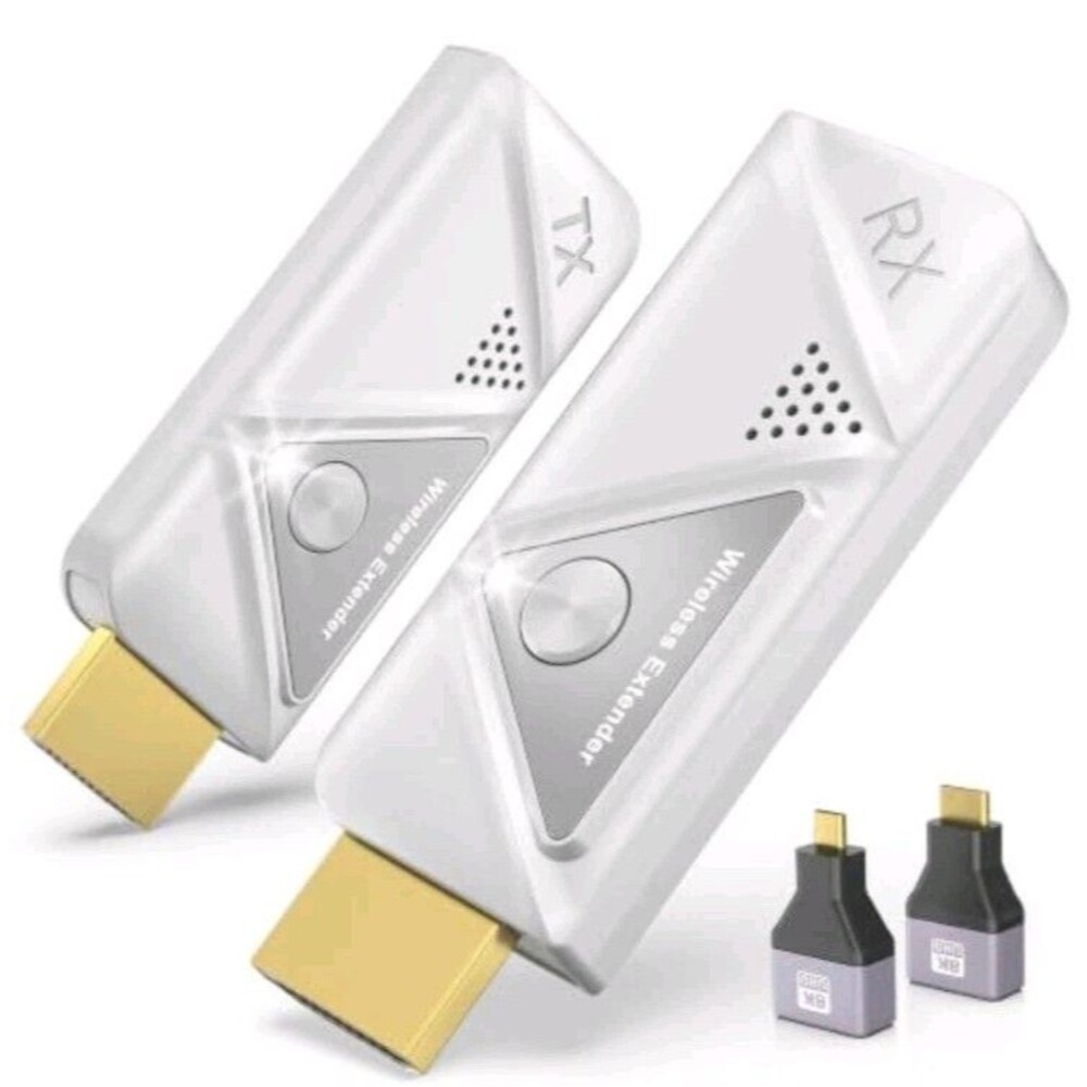 Wireless HDMI Transmitter and Receiver 328FT/100M, 2.4G+5G Plug & Play Wireless